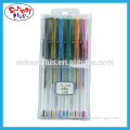 Rainbow glitter gel ink pen set